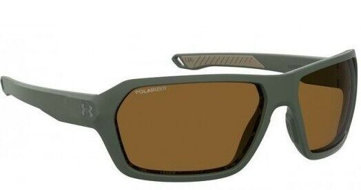 Under Armour UA-RECON 0DLD/6A Matte Green/Brown Polarized Unisex Sunglasses