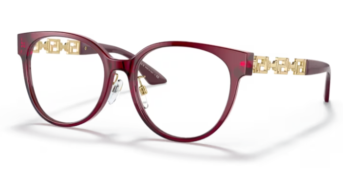 Versace 0VE3302D 388 Transparent red Round Women's Eyeglasses