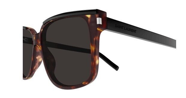 Saint Laurent SL 599 005 Black Tortoise Havana/Black Square Men's Sunglasses