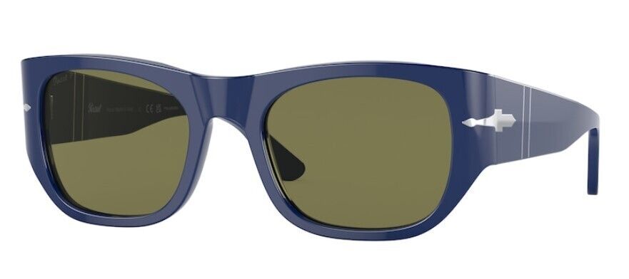 Persol 0PO3308S 1170P1 Blue/Green Polarized Square Unisex Sunglasses