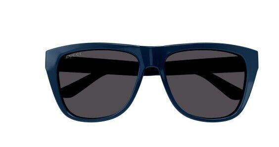 Gucci GG1345S 004 Blue/Grey Rectangular Men's Sunglasses