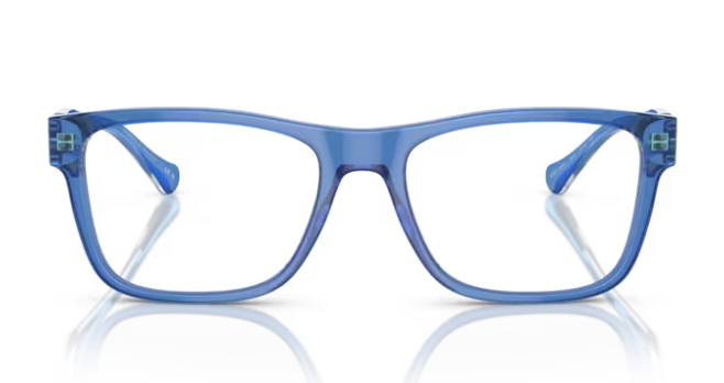 Versace 0VE3303 5415 Transparent blue 55mm Rectangular Men's Eyeglasses