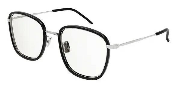 Saint Laurent SL 440/F OPT-001 Black/Silver Plastic/Metal Unisex Eyeglasses