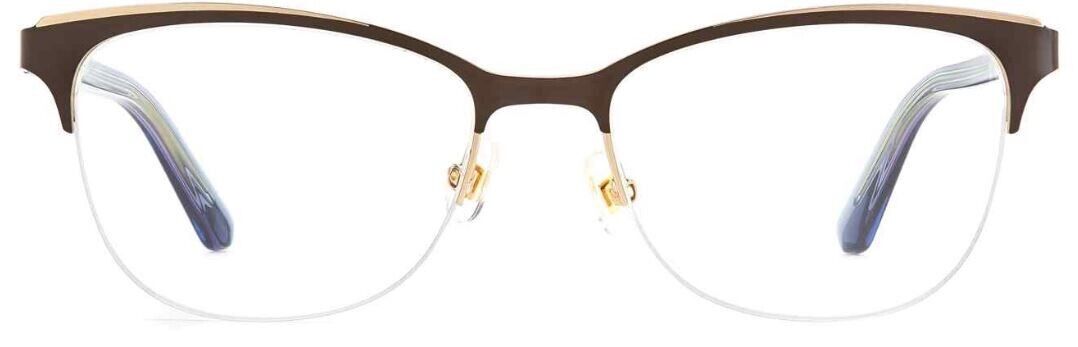 Kate Spade Brieana 07J5 Brown Turquoise Rectangular Women's Eyeglasses