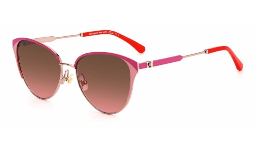 Kate Spade Ianna/G/S 0000/M2 Rose Gold/Brown/Pink Gradient Cat-Eye Sunglasses
