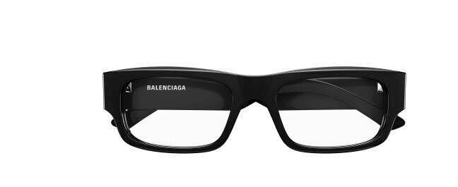 Balenciaga BB0265O 001 Black Rectangular Men's Eyeglasses
