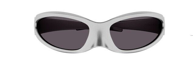 Balenciaga BB0251S 005 Silver/Grey Oval Unisex Sunglasses