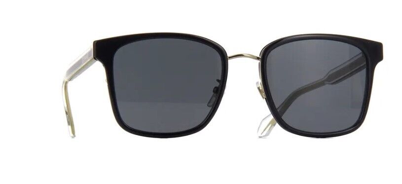 Gucci GG0563SKN 001 Black-Crystal/Grey Soft Square Men's Sunglasses