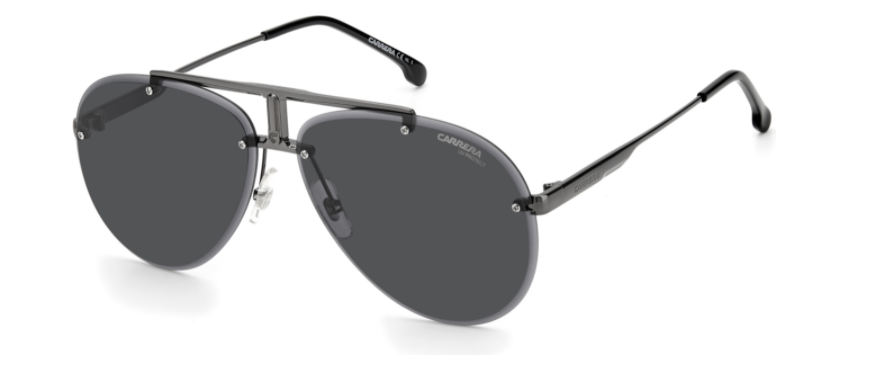 Carrera 1032/S 0V81/IR Dark Ruthenium Black/Gray Unisex Sunglasses