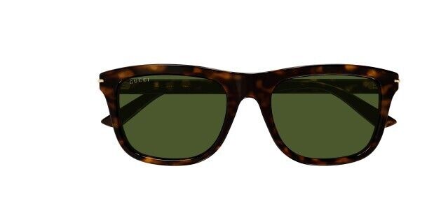 Gucci GG 1444S 002 Havana/Green Rectangular Men's Sunglasses
