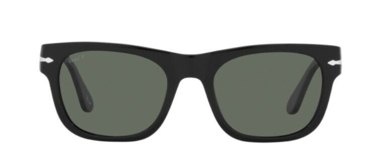 Persol 0PO3269S 95/58 Black/ Green Polarized Rectangle Unisex Sunglasses