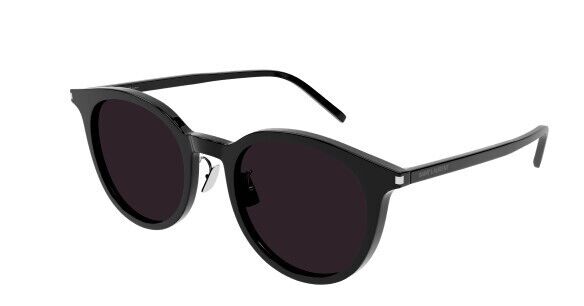 Saint Laurent SL 488/K 001 Black Round Unisex Sunglasses