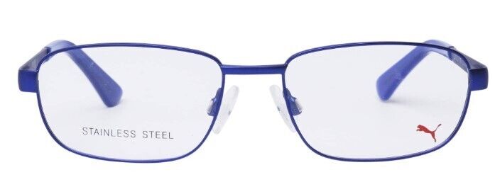 Puma PJ0011O 006 Blue/Blue Ovel Metal Junior Full-Rim Eyeglasses