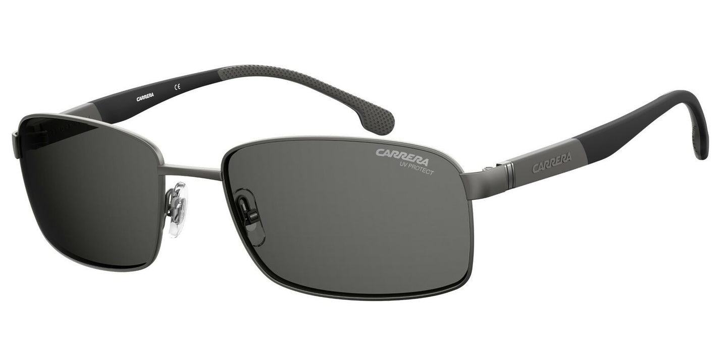 Carrera 8037/S 0R80/IR Semi Matte Dark Ruthenium/Gray Blue Sunglasses