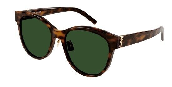 Saint Laurent SL M107/K 003 Havana/Green Round Women's Sunglasses