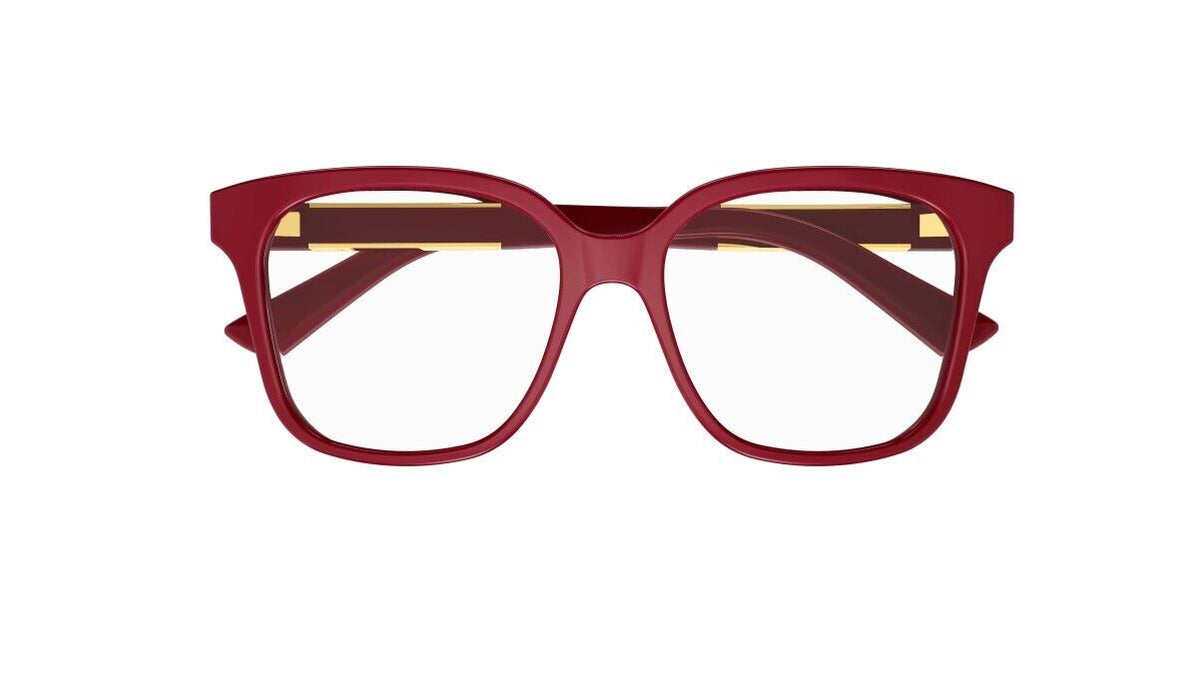 Gucci GG1192O 006 Red with Gucci Bold Logo Soft Square Women's Eyeglasses