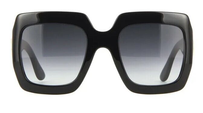 Gucci GG0053SN 001 Gradient Black/Gray Square Women Sunglasses