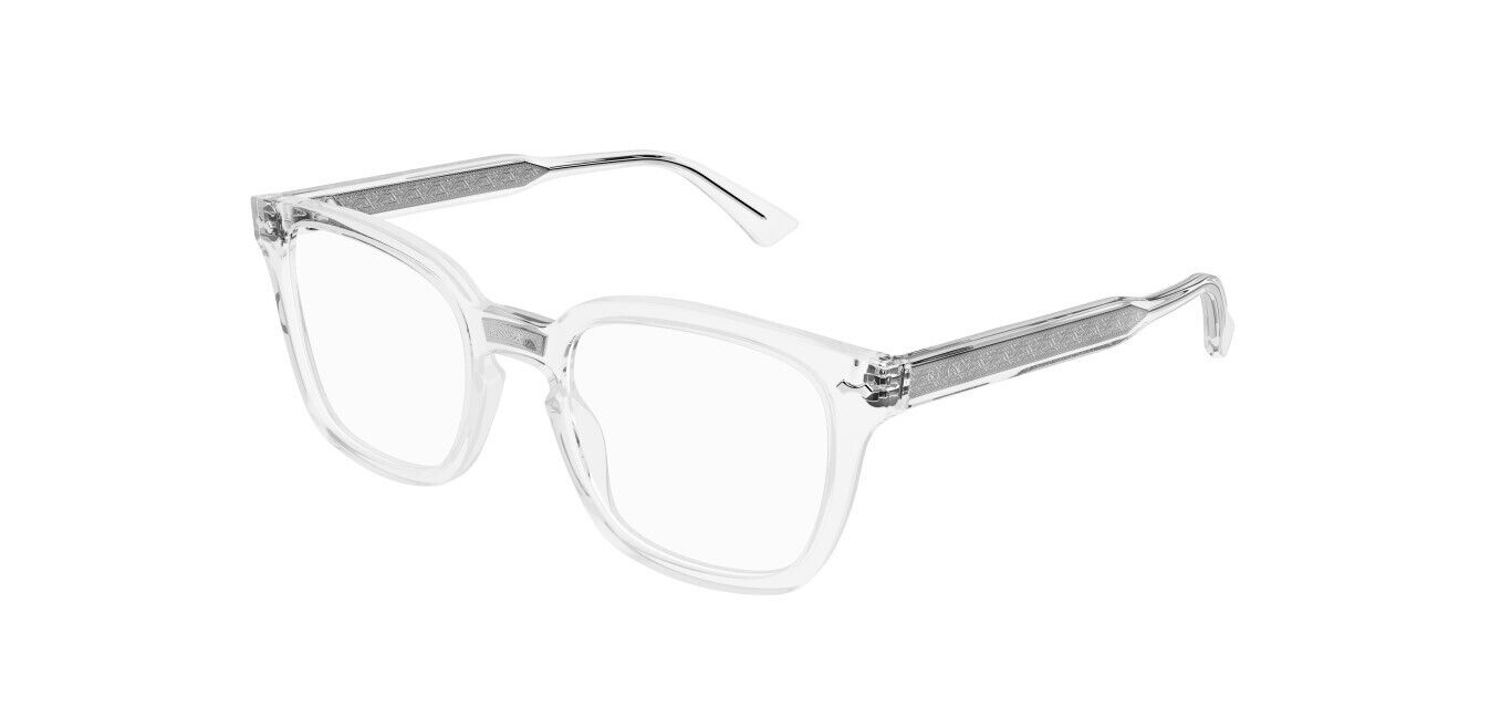 Gucci GG0184O 012 Crystal Square Unisex Eyeglasses