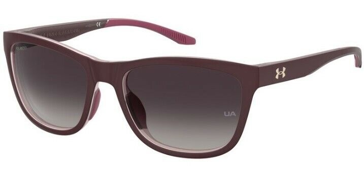 Under Armour UA-PLAY-UP 00T5/XW Burgundy Pink/Violet Grad Polarized Sunglasses