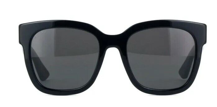 Gucci GG0034SN 001 Black/Black Gray Square Women Sunglasses