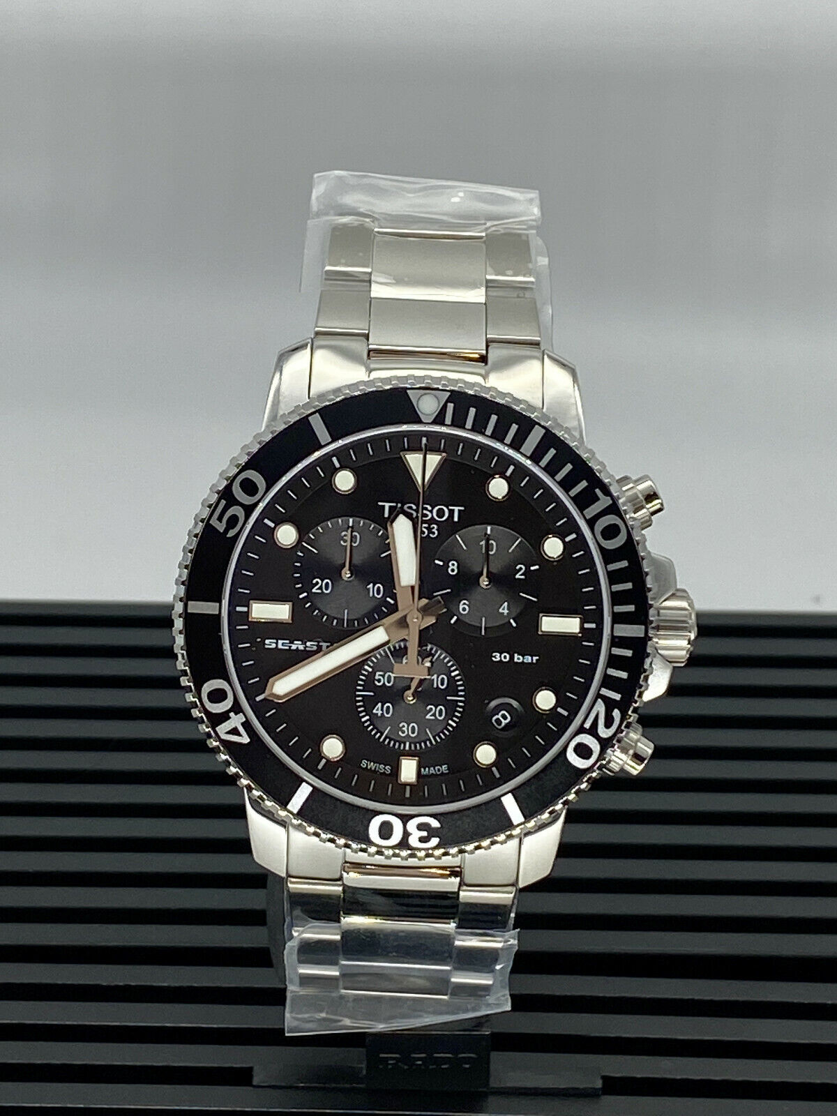 Tissot Seastar 1000 Chronograph Black Dial Men's Watch T1204171105100