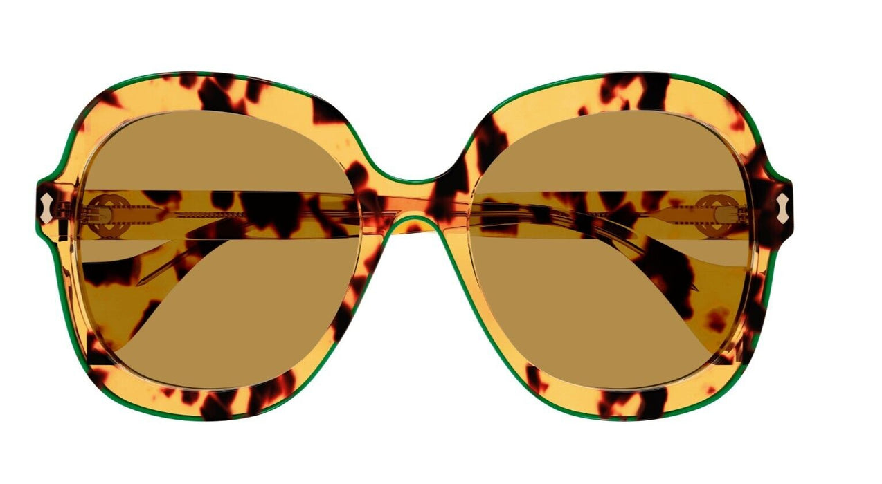 Gucci GG1240S 003 Havana/Brown Oversize Square Women's Sunglasses