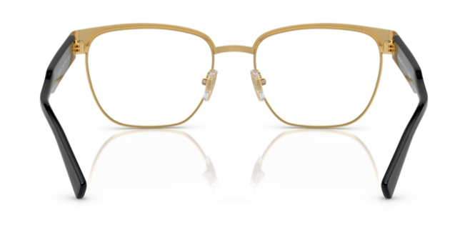 Versace 0VE1264 1436  Black/gold 54mm Soft square Men's Eyeglasses