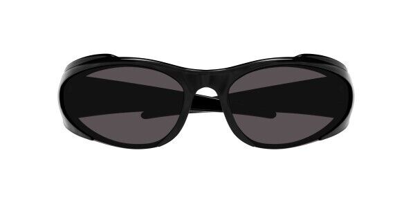 Balenciaga BB0253 001 Black/Grey Cat Eye Men's Sunglasses