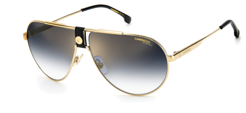 Carrera 1033/S 02M2/1V Black Gold/Black Gold Mirrored Men's Sunglasses