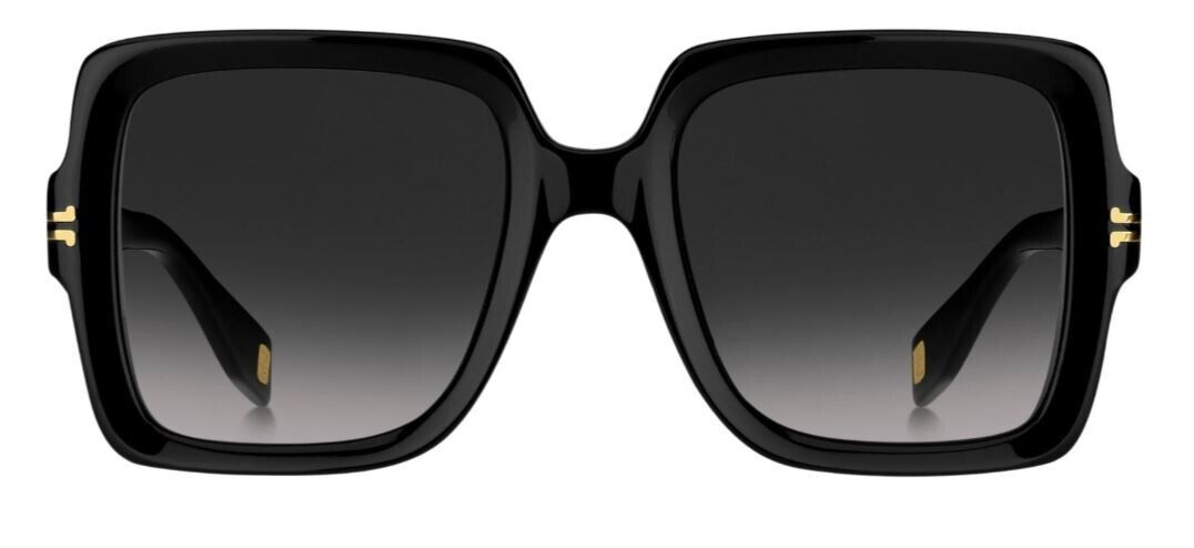 Marc Jacobs MJ/1034/S 0RHL/9O Gold-Black/Grey Gradient Square Women's Sunglasses