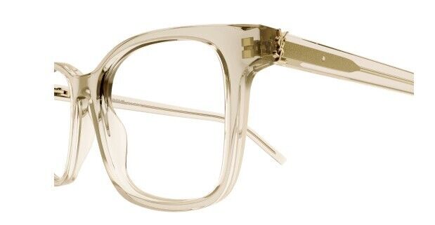 Saint Laurent SL M120 003 Nude/Transparent Square Women's Eyeglasses