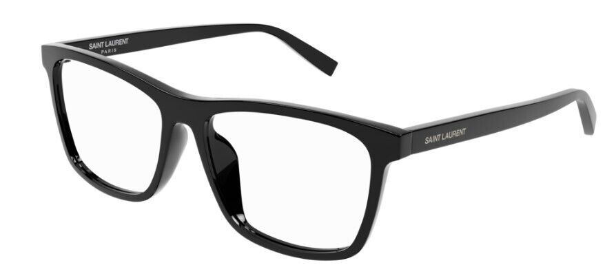 Saint Laurent SL 505 001 Black/Black Square Full-Rim Unisex Eyeglasses