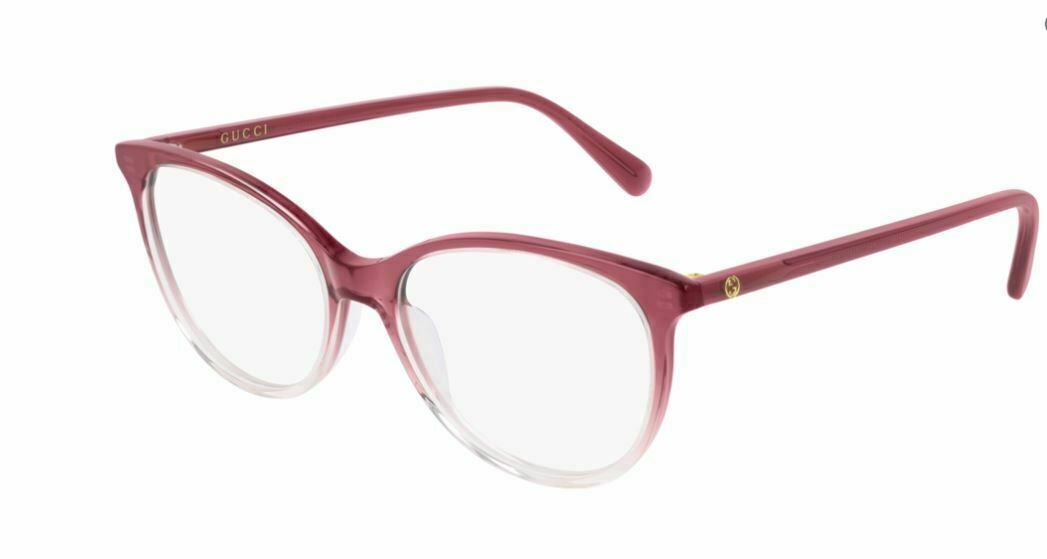 Gucci GG 0550O 003 Burgundy/Crystal Eyeglasses