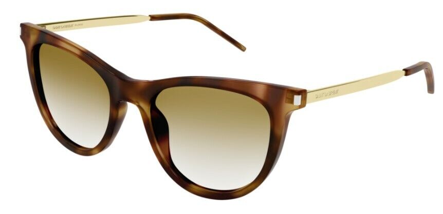 Saint Laurent SL510 005 Havana Brown/Gold Gradient Cat-Eye Women's Sunglasses
