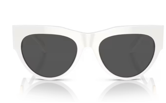 Versace VE4440U 314/87 White/Dark Grey Cat-Eye Women's Sunglasses