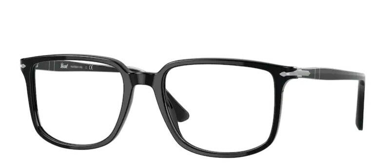Persol 0PO3275V 95 Black/ Silver Rectangle Men's Eyeglasses