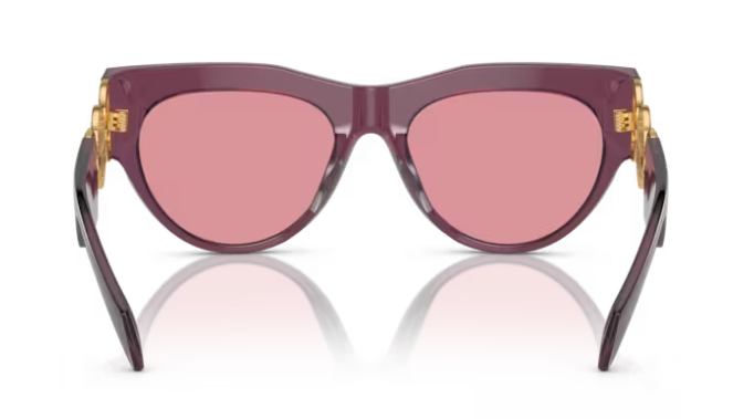 Versace VE4440U 5263A4 Transparent marc/ Pink mirror Cat-Eye Women's Sunglasses