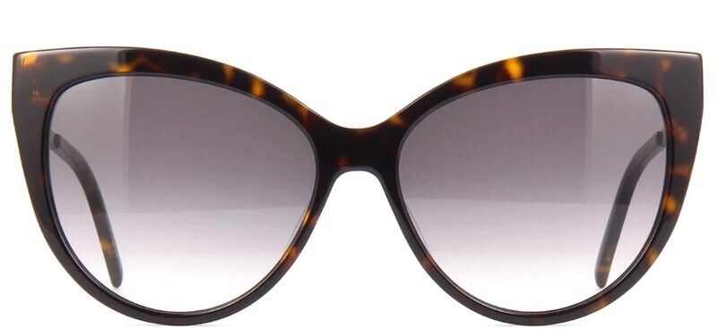 Saint Laurent SL M48S_A 004 Havana-Gold/Gradient Grey Cat-Eye Women's Sunglasses