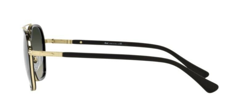 Persol 0PO2480S 109771 Black/ Gold/ Grey Gradient Irregular Unisex Sunglasses