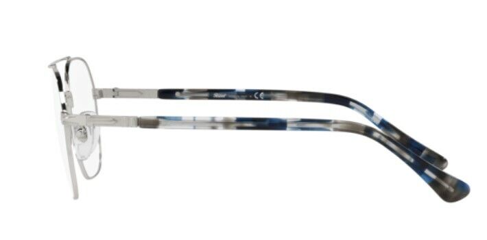 Persol 0PO2483V 1106 Silver/ White/ Blue Gradient Irregular Unisex Eyeglasses