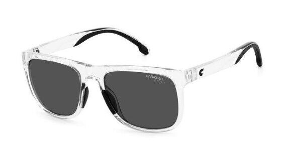 Carrera 2038T/S 0900/IR Crystal/Grey Rectangle Unisex Teen's Sunglasses