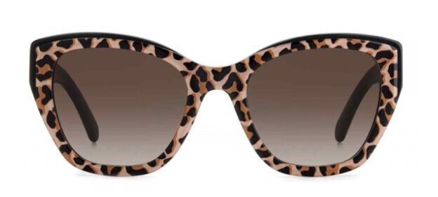 Kate Spade Yolanda/S 0FP3/HA Black-Leopard/Brown Gradient Women's Sunglasses