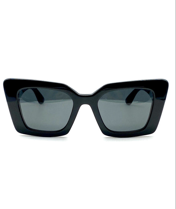 Burberry BE4344 300187 Black/Dark Grey Cat-Eye Full-Rim Women's Sunglasses