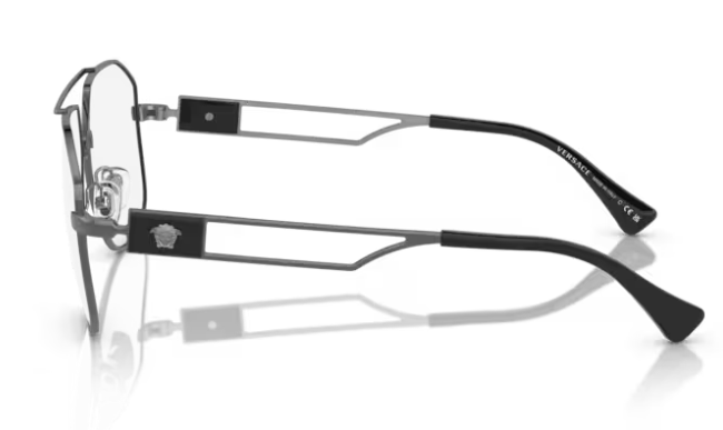 Versace 0VE1287 1001 - Grey  Rectangular  Men's 59 mm Eyeglasses