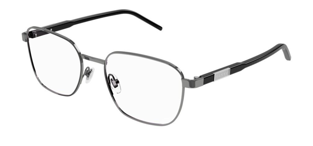 Gucci GG1161O 001 Silver Rectangle Men's Eyeglasses