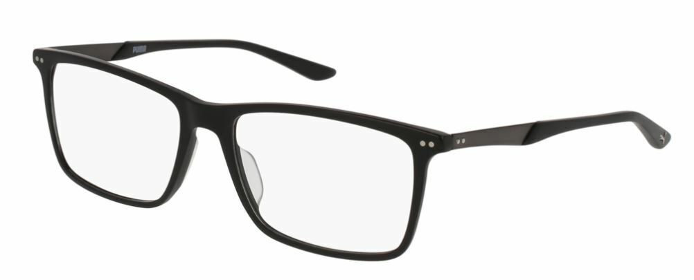 Puma PU 0096O 006 Black Ruthenium Rectangle Men's Eyeglasses