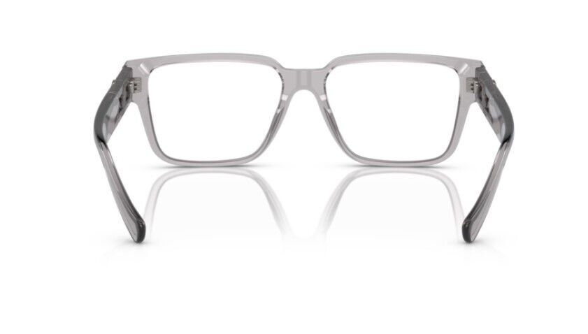 Versace  0VE3346 593 Grey transparent/Clear Rectangle 53 mm  Men's Eyeglasses