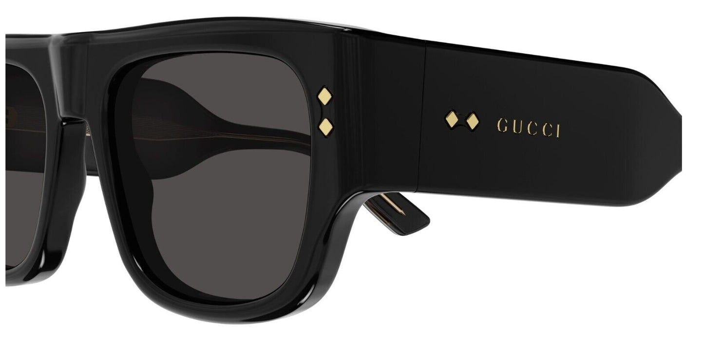 Gucci GG1262S 001 Black/Grey Narrow flat Men's Sunglasses