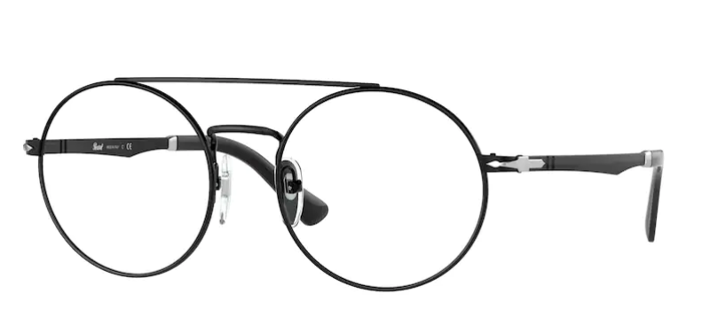 Persol 0PO2496V 1138 Black Demishiny/ Silver Unisex Eyeglasses