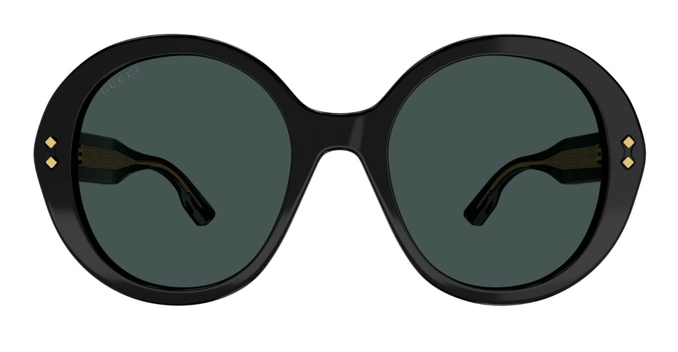 Gucci GG1081S 001 Black/Grey Round Women's Sunglasses